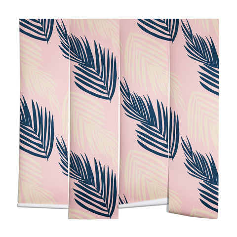 SunshineCanteen Pink Palms Wall Mural