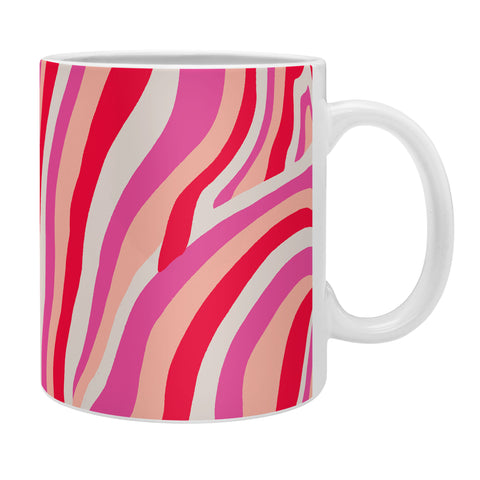 SunshineCanteen pink zebra stripes Coffee Mug
