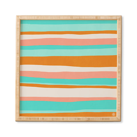SunshineCanteen popsicles in the sun Framed Wall Art