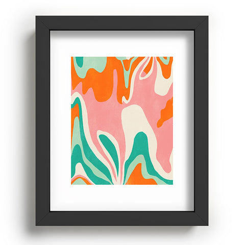 SunshineCanteen psychedelic fleurs Recessed Framing Rectangle