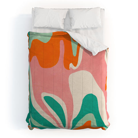 SunshineCanteen psychedelic fleurs Comforter