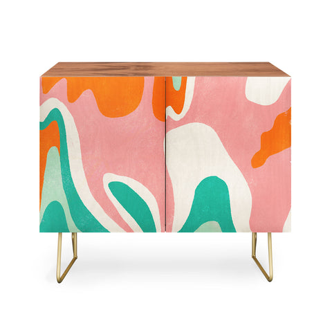 SunshineCanteen psychedelic fleurs Credenza