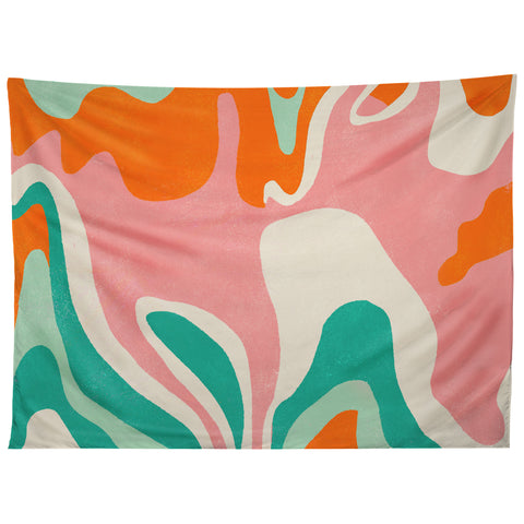 SunshineCanteen psychedelic fleurs Tapestry