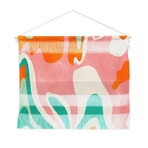 SunshineCanteen psychedelic fleurs Wall Hanging Landscape