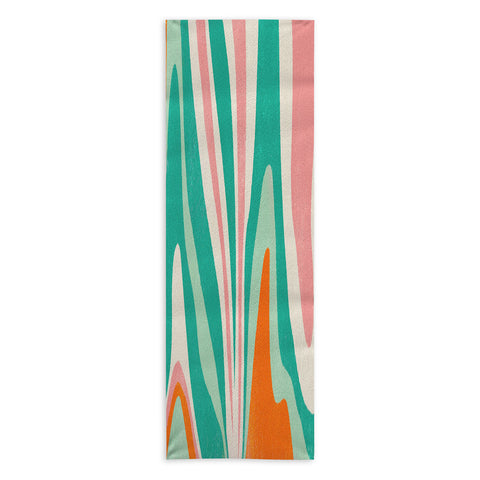 SunshineCanteen psychedelic fleurs Yoga Towel
