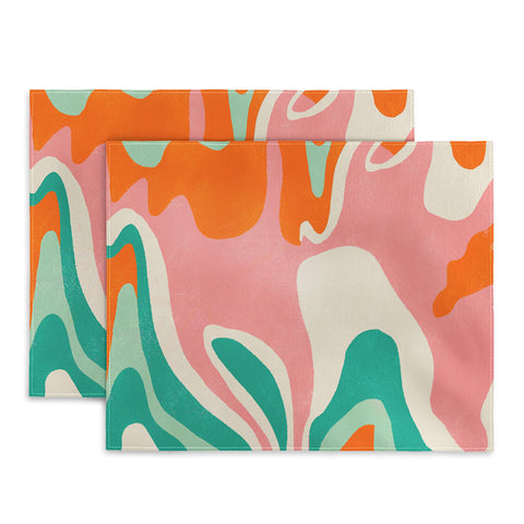 SunshineCanteen psychedelic fleurs Placemat