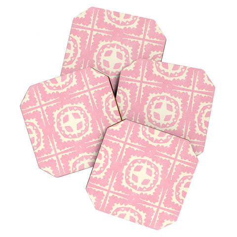 SunshineCanteen sayulita pink Coaster Set