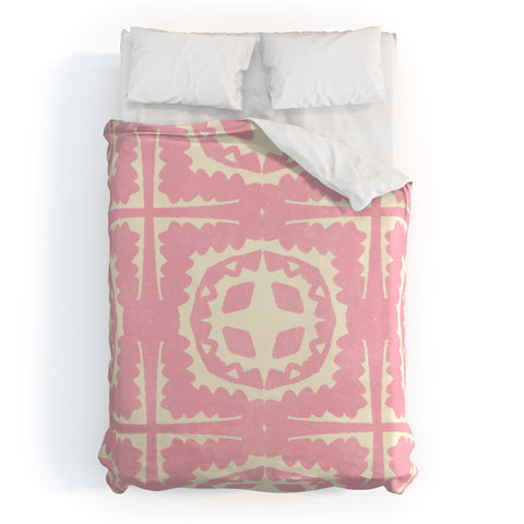 SunshineCanteen sayulita pink Duvet Cover
