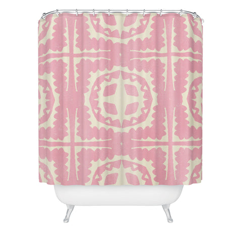 SunshineCanteen sayulita pink Shower Curtain