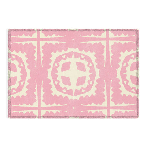 SunshineCanteen sayulita pink Outdoor Rug