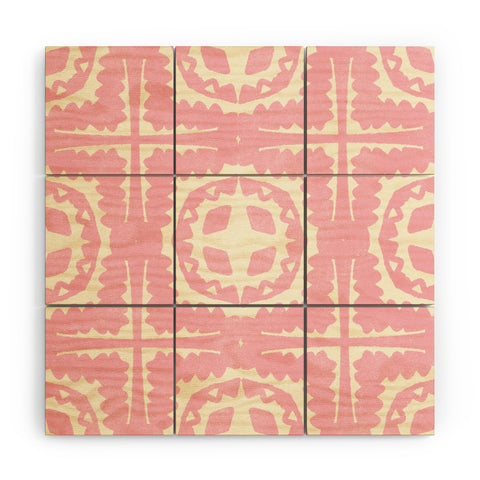 SunshineCanteen sayulita pink Wood Wall Mural