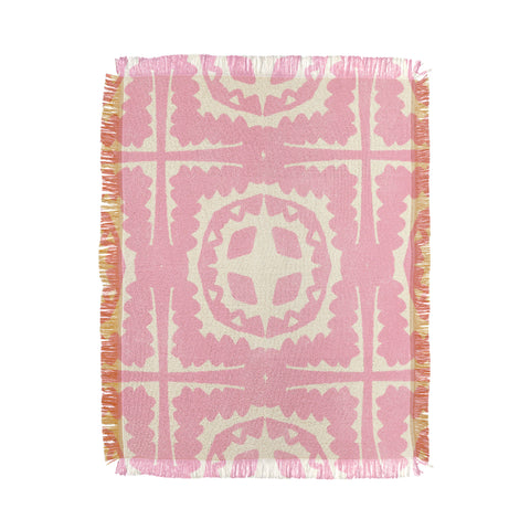 SunshineCanteen sayulita pink Throw Blanket