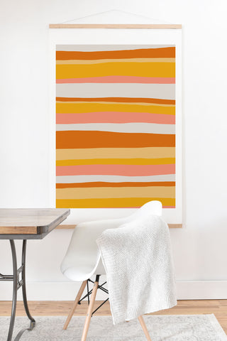 SunshineCanteen sedona stripes Art Print And Hanger