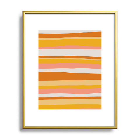 SunshineCanteen sedona stripes Metal Framed Art Print