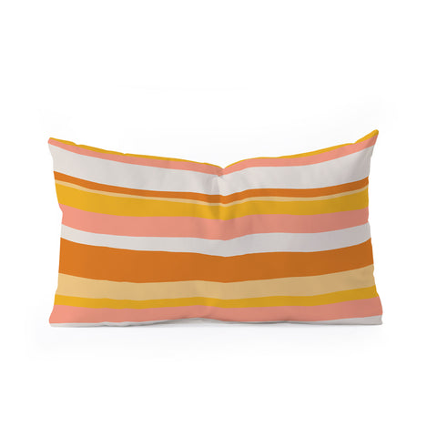SunshineCanteen sedona stripes Oblong Throw Pillow