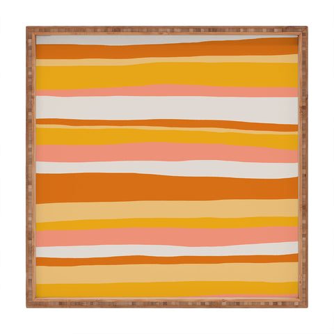SunshineCanteen sedona stripes Square Tray