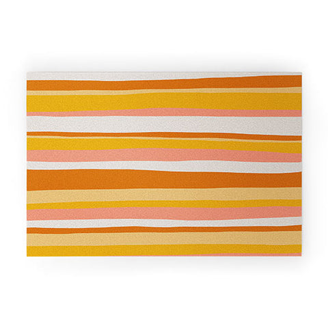 SunshineCanteen sedona stripes Welcome Mat