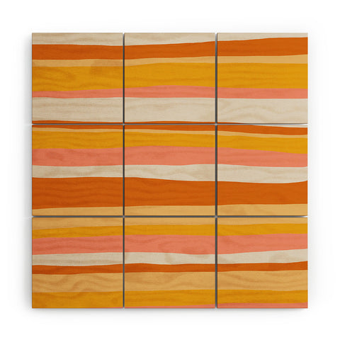 SunshineCanteen sedona stripes Wood Wall Mural