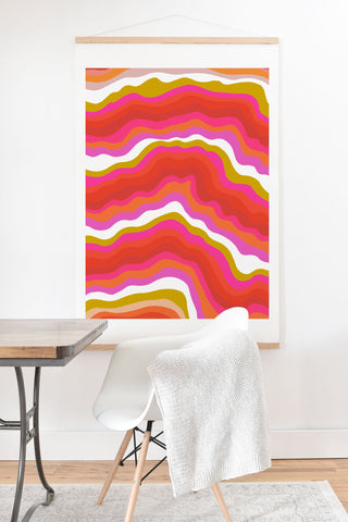 SunshineCanteen summer of love 1969 Art Print And Hanger