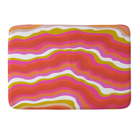 SunshineCanteen summer of love 1969 Memory Foam Bath Mat