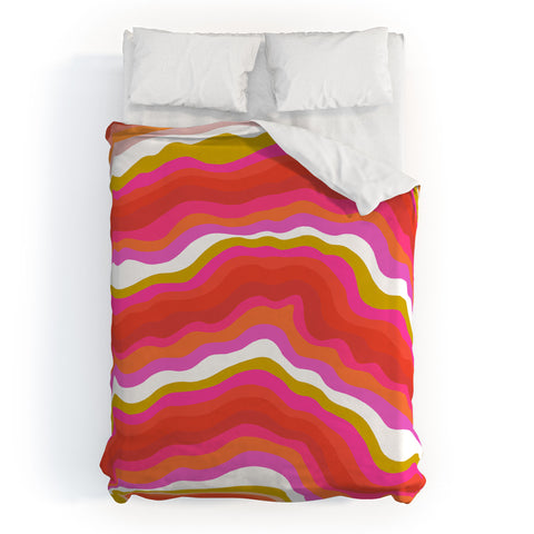 SunshineCanteen summer of love 1969 Duvet Cover