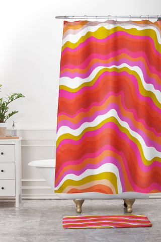 SunshineCanteen summer of love 1969 Shower Curtain And Mat