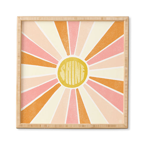 SunshineCanteen sundial shine Framed Wall Art