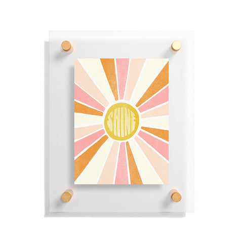 SunshineCanteen sundial shine Floating Acrylic Print