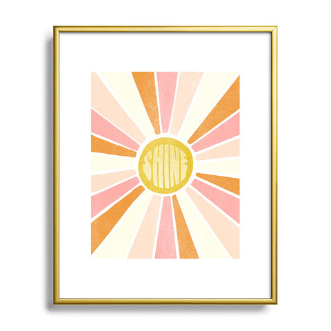 SunshineCanteen sundial shine Metal Framed Art Print