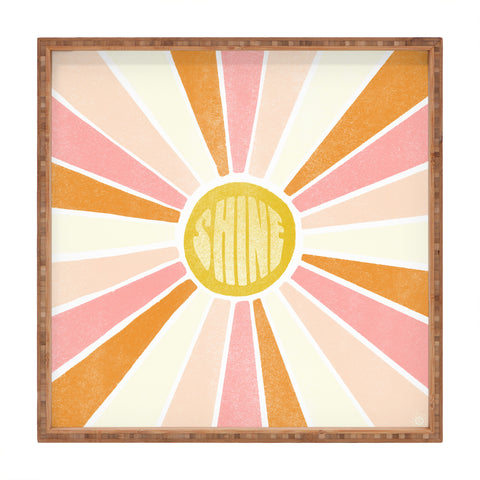 SunshineCanteen sundial shine Square Tray