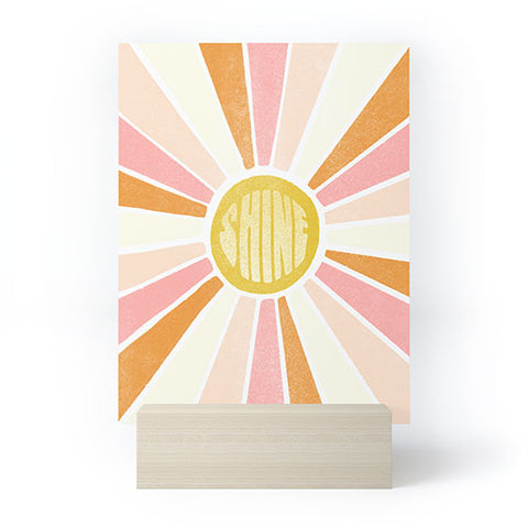 SunshineCanteen sundial shine Mini Art Print