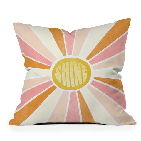 SunshineCanteen sundial shine Throw Pillow