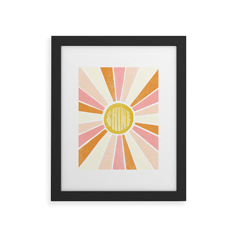 SunshineCanteen sundial shine Framed Art Print