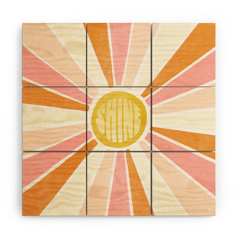 SunshineCanteen sundial shine Wood Wall Mural