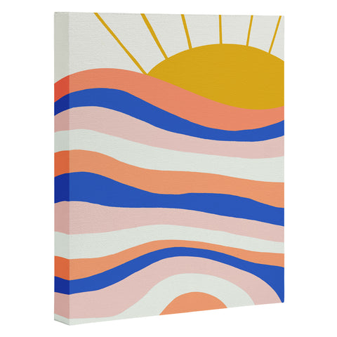 SunshineCanteen sunrise surf Art Canvas
