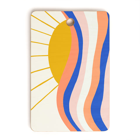 SunshineCanteen sunrise surf Cutting Board Rectangle