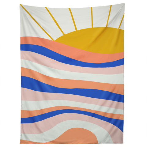 SunshineCanteen sunrise surf Tapestry