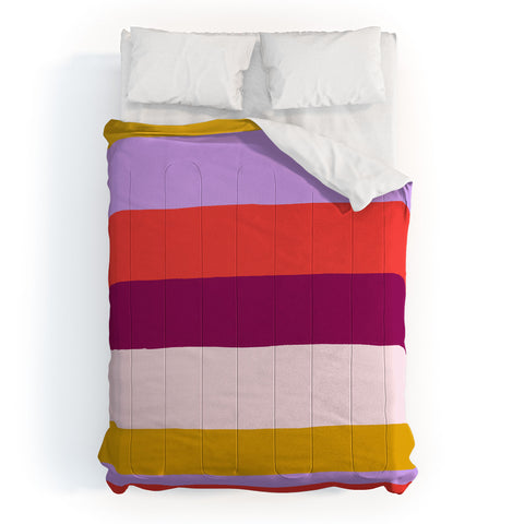 SunshineCanteen Sunset Stripes 1 Comforter