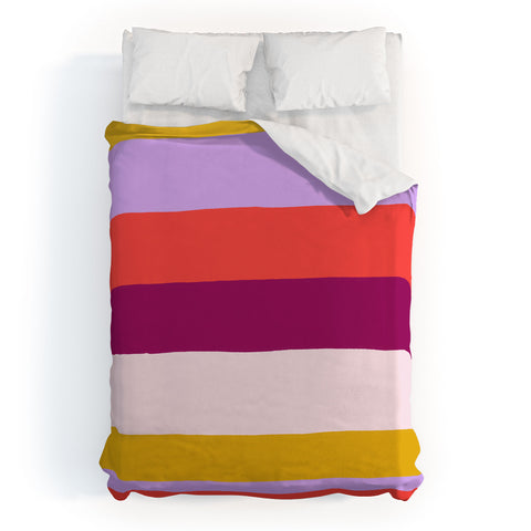 SunshineCanteen Sunset Stripes 1 Duvet Cover