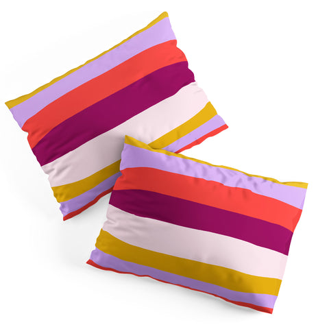 SunshineCanteen Sunset Stripes 1 Pillow Shams