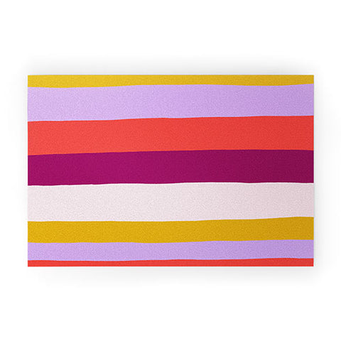 SunshineCanteen Sunset Stripes 1 Welcome Mat