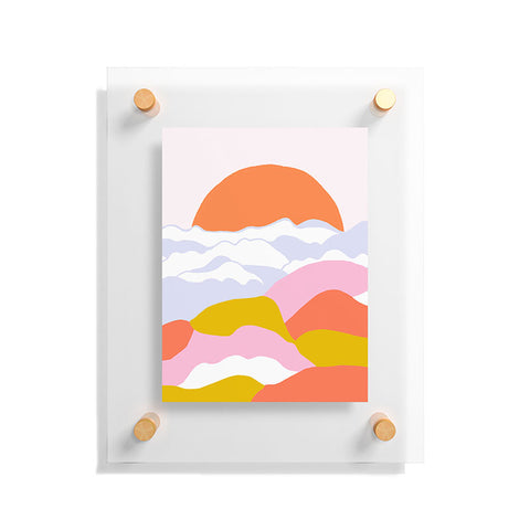 SunshineCanteen sunshine above the clouds Floating Acrylic Print