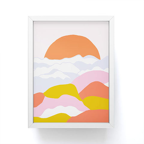 SunshineCanteen sunshine above the clouds Framed Mini Art Print