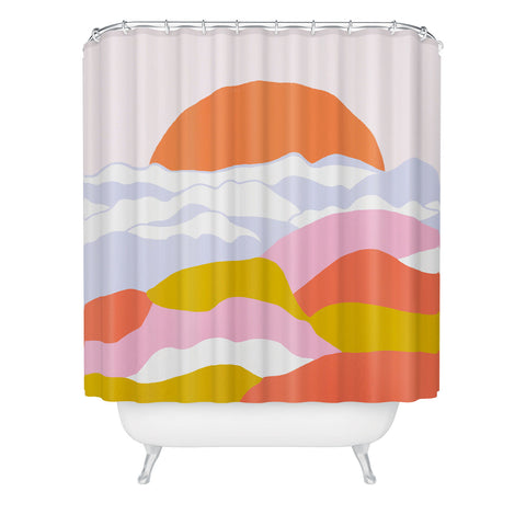 SunshineCanteen sunshine above the clouds Shower Curtain