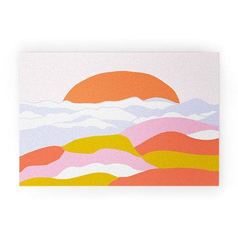 SunshineCanteen sunshine above the clouds Welcome Mat