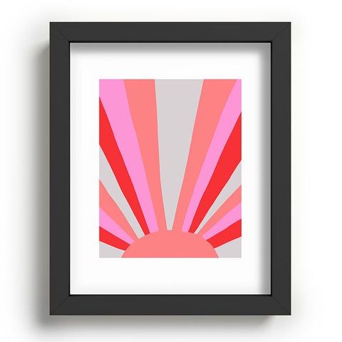 SunshineCanteen sunshine love coral Recessed Framing Rectangle