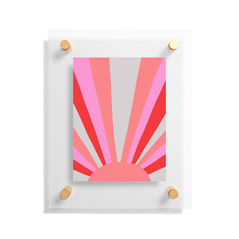 SunshineCanteen sunshine love coral Floating Acrylic Print