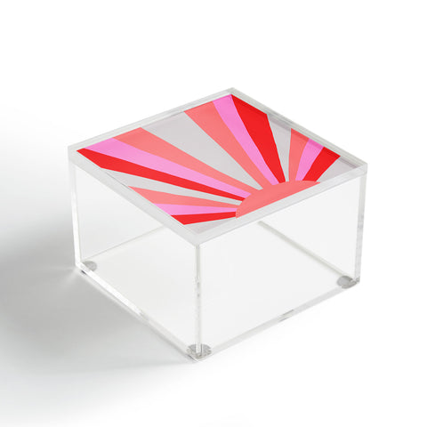 SunshineCanteen sunshine love coral Acrylic Box
