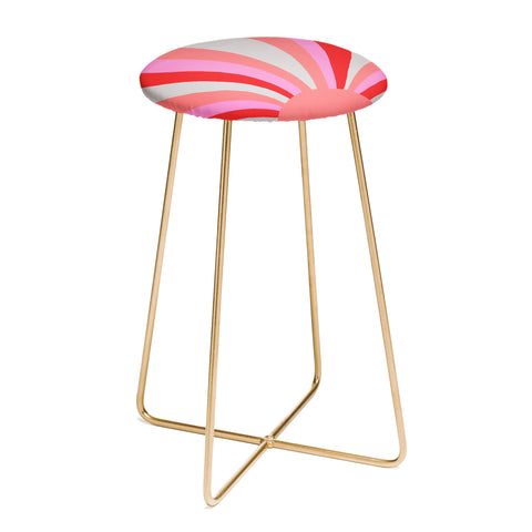SunshineCanteen sunshine love coral Counter Stool