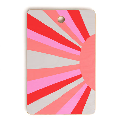 SunshineCanteen sunshine love coral Cutting Board Rectangle